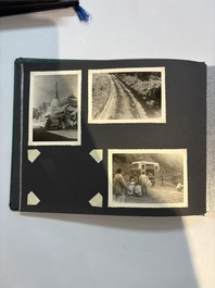 A collection of four photo albums and fieldwork prints documenting South and Southeast Asia, 20th C.