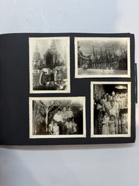 A collection of four photo albums and fieldwork prints documenting South and Southeast Asia, 20th C.