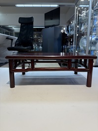 Three Chinese hongmu stands, 19/20th C.