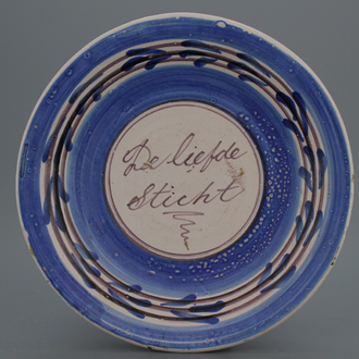 A Frisian Lemmer "sayings" dish ca. 1800