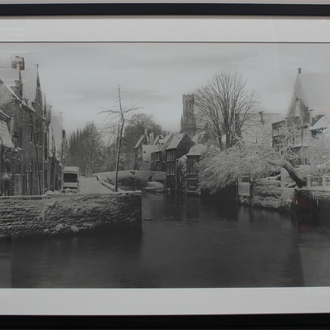 A large original photograph of Bruges, ca. 1937, Arthur Brusselle