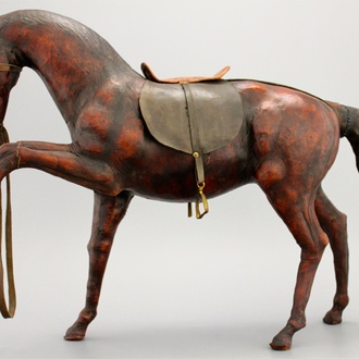 Een lederen model van een paard, 1e helft 20e