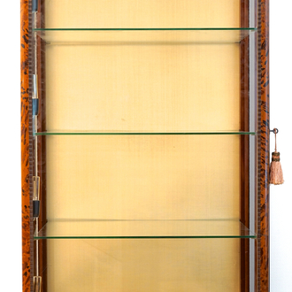A tortoiseshell and ebonised display cabinet, Maison Franck, Antwerp, ca. 1900