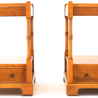 A pair of English sidetables, 19th C.