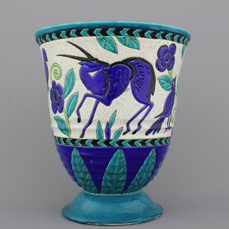 A Boch Keramis vase by Charles Catteau, 20th C.