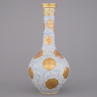 Grand vase japonais Satsuma pour le marché persan, 19e