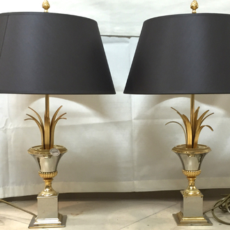 A pair of Maison Charles style lamps, 2nd half 20th C.