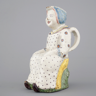 A French faience pitcher, "Jacqueline", Lille, 18th C.