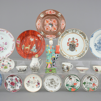 An important collection of Chinese export porcelain, Kangxi-Qianlong, 18th C.