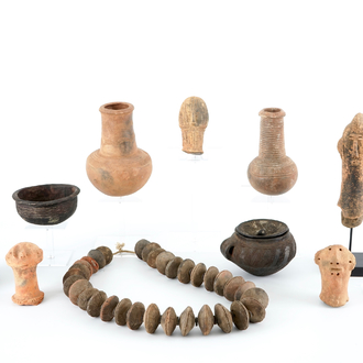 A collection of African pottery and archeology, various periods