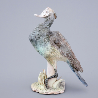 Jack Jefferys (1896-1961): Un canard, groupe en céramique