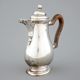 A silver coffee pot, Vienna, 1744