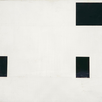 Willy De Sauter (1938), untitled, pigment, lacquer and chalk on wood, dated 1993