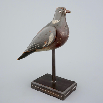 Un oiseau appelant en bois sculpté, Angleterre, 19ème