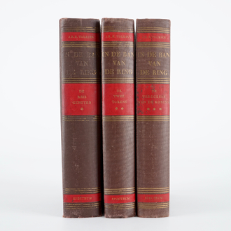 J.R.R. Tolkien: In de ban van de ring, eerste druk, 3 volumes, 1956