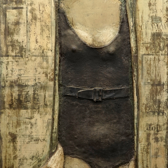 Joz De Loose (1925-2011), Plankenkoorts, 1966, polyester sur panneau