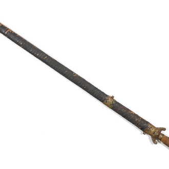Een Chinees zwaard met schede, 19/20e eeuw