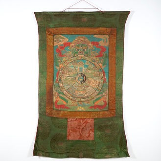 Een Tibetaanse thangka, 19/20e eeuw