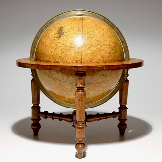 Un globe céleste, George Frederick Cruchley, Londres, Angleterre, 3ème quart du 19ème