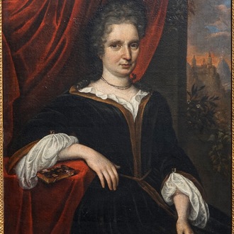 Dutch School, 17th C., Portrait of a lady, dated 1693, oil on canvas