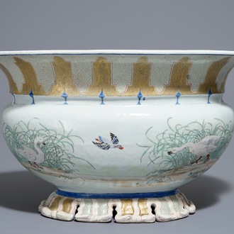 Un bassin en porcelaine de Chine famille rose d’après Pronk, Qianlong, vers 1740