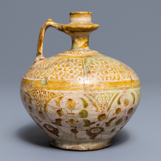 An Islamic lusterware jug, Kashan, Iran, 13th C.