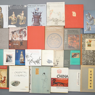 63 boeken over Aziatische kunst, vnl. China en Korea, w.o. enkele zeldzame werken
