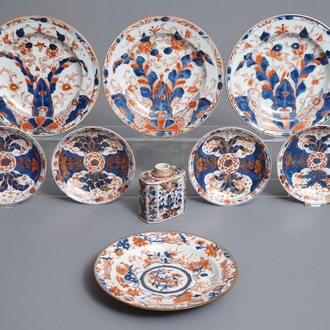 Een gevarieerd lot Chinees Imari-stijl porselein, Kangxi/Qianlong