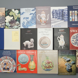 47 boeken over vnl. Chinees porselein, w.o. catalogi van scheepswrakporselein, Rijksmuseum, etc.