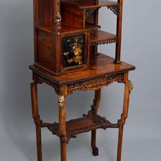 After Gabriel Viardot, a Japonism cabinet, prob. France, 19/20e