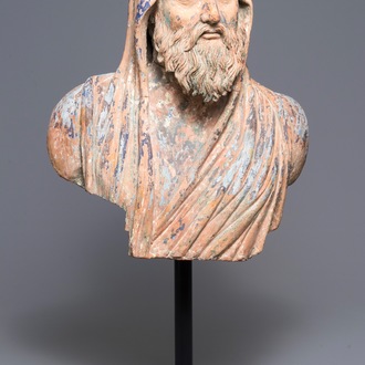 A terracotta bust 'after the antique', Italy, 17/18th C.