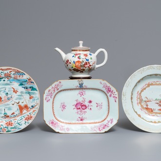 A varied collection of Chinese famille rose wares, Yongzheng/Qianlong