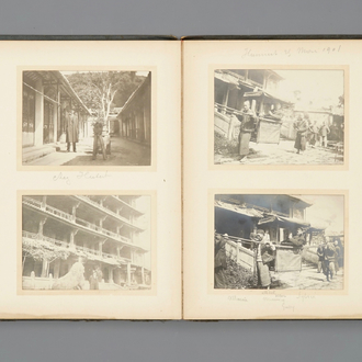 An album of photographs documenting a trip to China, early 20th C.