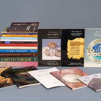 A collection of books and catalogues on Islamic art