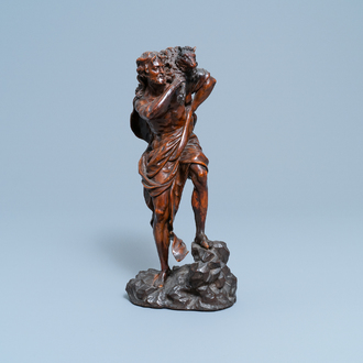 'Le Christ bon pasteur', buis sculpté, Anvers, 16ème