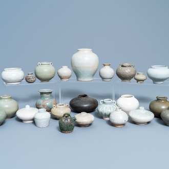 24 various small Chinese vases and jarlets, Song and later