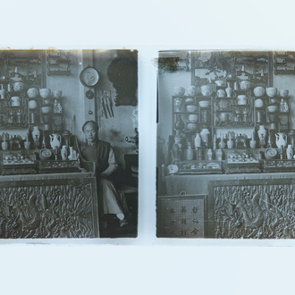 Une collection de 201 photos stéréoscopiques de Chine sur plaques de verre, la plupart Pékin, vers 1903