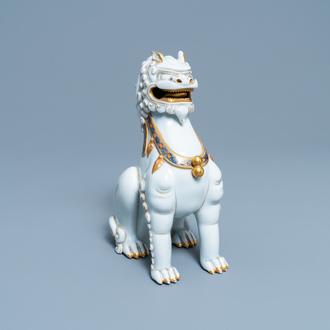 Een Japans Koransha model van een komainu, Meiji, 19e eeuw