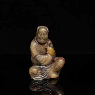 Une figure en pierre à savon dite 'de Shoushan', Chine, 18ème