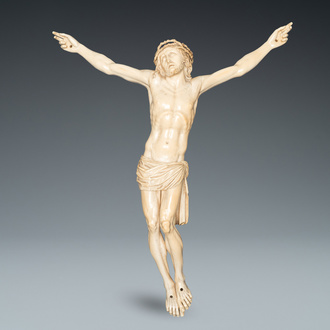 A large ivory Corpus Christi, probably France, 19th C.