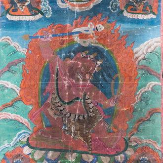 A 'Hayagriva' thangka, Tibet, 19th C.