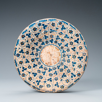 A Hispano-Moresque 'IHS' lusterware dish, Manises, Spain, 15th C.