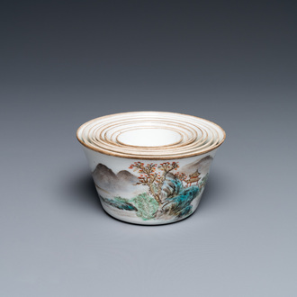 A set of nine Chinese nesting bowls, Daoguang mark, 20th C.