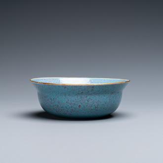 A Chinese robin's egg-glazed bowl, 18/19th C.