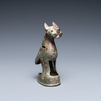 A Seljuk bronze model of a cat, Iran, 12/14th C.