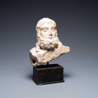 A Roman provincial marble bust of Zeus, 2nd/4th C.