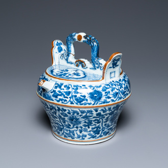 Een Chinese blauw-witte lijmpot voor de Vietnamese markt, Kangxi