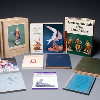 13 books on German porcelain