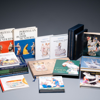 13 books on Meissen porcelain