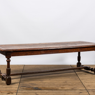 A long Flemish oak table, 17th C.